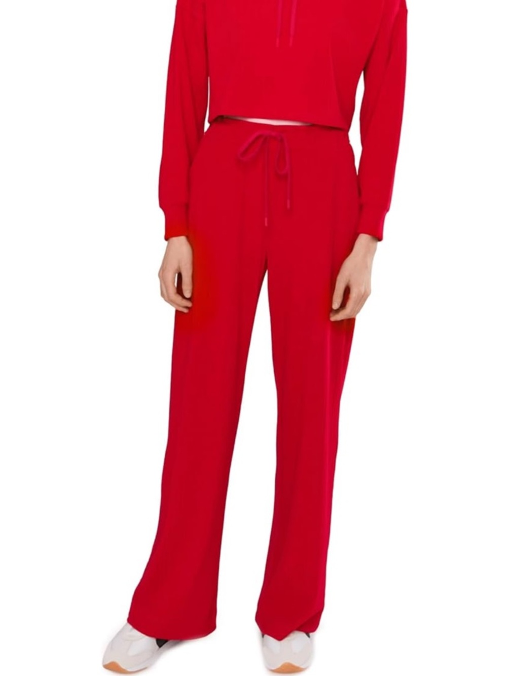 NWT❤️Beyond Yoga Women's Breathe Easy Ribbed Wide Leg Pants S RED